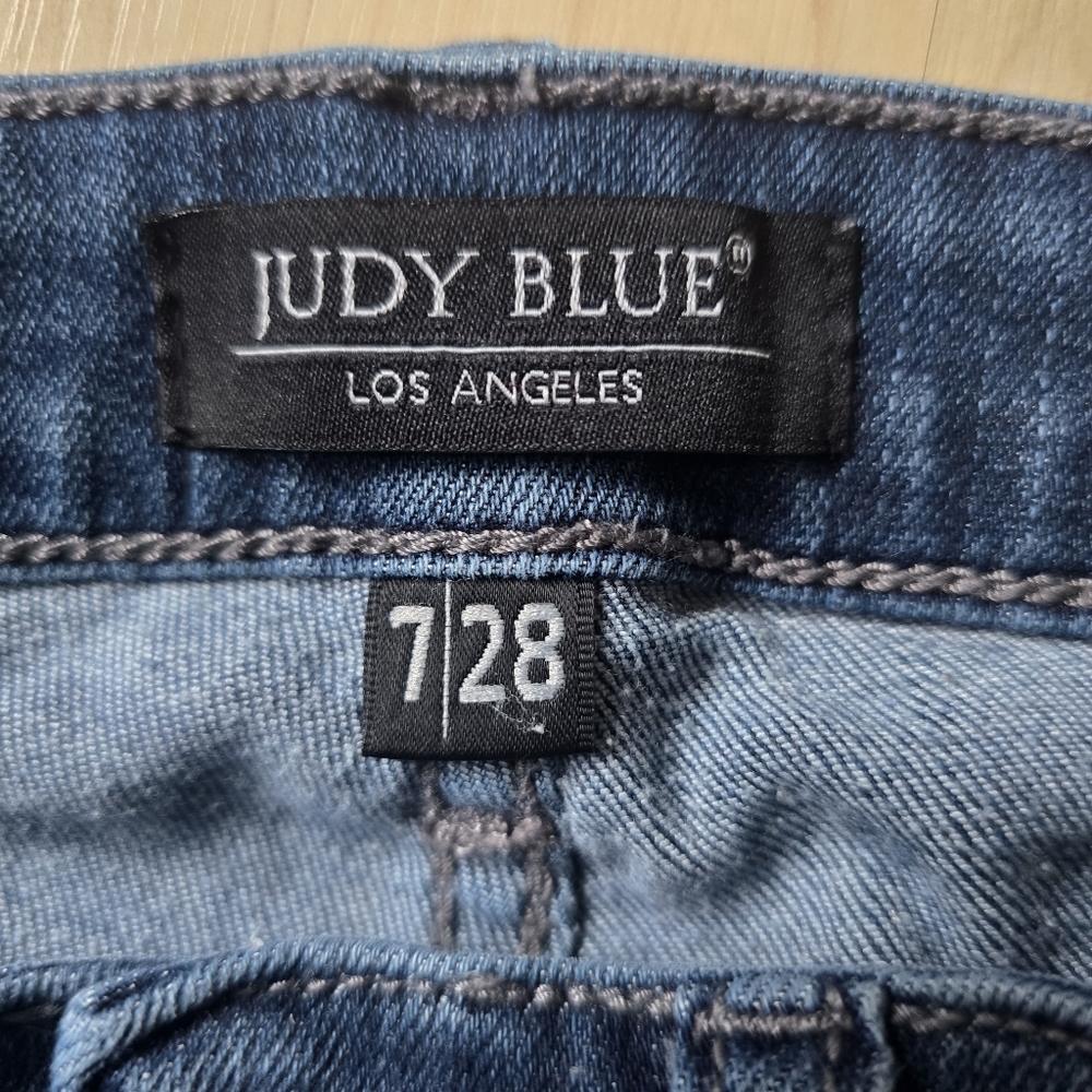Judy Blue Distressed Skinny Jeans Size 7/28 - Picture 14 of 15